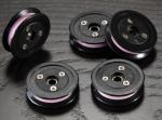 Black HRA 88 Coil Winder Wire Guide Pulley Wheels With Bearings