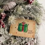 11.5x2.5cm Recycled Craft Paper Greeting Card