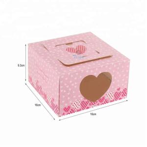 Quality custom cake box with pvc window wholesale