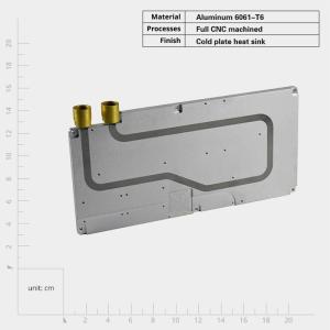 Quality Aluminum Cold Plate Heat Sink with High Flow Rate and Screw Mounting Method wholesale
