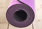 New premium Eco friendly lase carve printing fitness mat custom printed anti