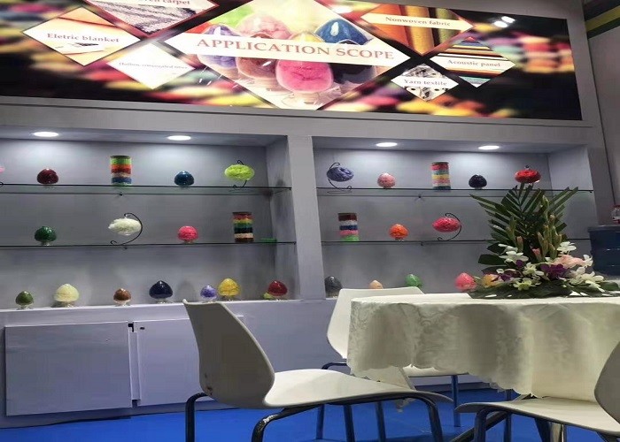 Solid Bright Polyester Staple Fiber For Non Woven Fabrics Good Color Fastness