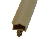 Thermoplastic Elastomer Rubber Weather Stripping Door Seal Strip With Fin 10*5