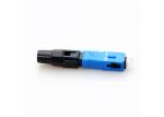 Fiber Optic SC UPC Quick Connector For FTTH Drop Cable Field Termination