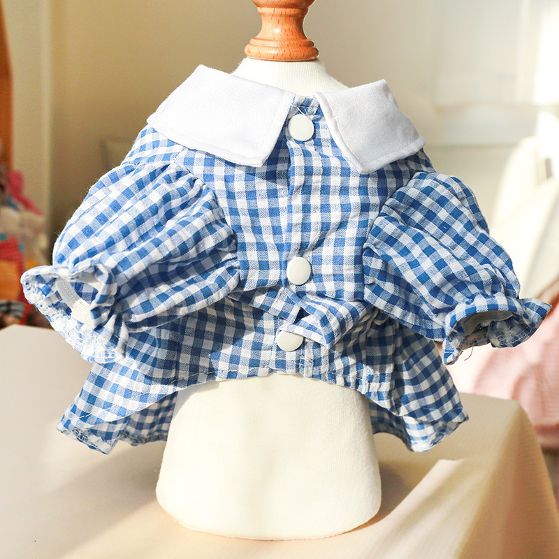 Multiple Colour Spring Dog Outfits 52cm Summer Princess Skirt For Resell