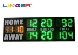 Quality 710mmX2075mmX70mm Green Color AFL Electronic Scoreboard UV Protection wholesale
