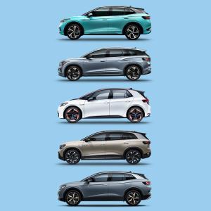 Quality Small Used Volkswagen Electric Car SUV Coupe Like Design VW ID4 Crozz wholesale