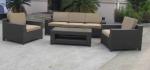 4pcs garden rattan sofa furniture