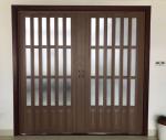 Waterproof Bathroom PVC Folding Door Partition Easy Installation