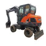 0.17m3 Second Hand DOOSAN DX60W Excavator Energy Saving