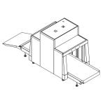 Dual View Screen Big Size X-Ray Baggage Inspection Machine/ Airport Luggage