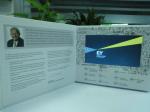 Digital LCD Video Brochure With Super High Display Screen , Flip Book Video​