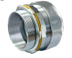 Quality New Style Malleable Iron Fittings 1 1 2 Liquid Tight Connector Zinc Plated wholesale