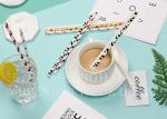 Colorful Attractive Paper Party Straws With Food Safe Non Toxic Harmless Ink
