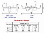 Stainless Steel 6m3/h DN25 Rotating Fountain Jet Nozzle