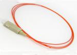 SC / UPC 62.5 / 125 MULTIMODE OM1 SEMI TIGHT Pigtail Fiber Optic Cable 0.9MM