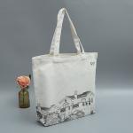 Promotional Cotton Canvas Grocery Bags Heavy Duty Canvas Shopping Bags With Logo