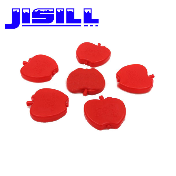 Vaccine transport solar best price ice gel water sports apple shape HDPE food grade colorized ice packs for food