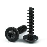 ISO9001 2015 Certified Black Zinc Plated M3 PT Screw for Plastic Parts and