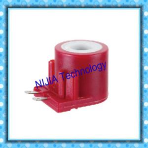 China Red Gas AC Solenoid Coil 2 Pin 15VA Insert Type Electromagnetic Coil on sale