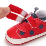 popular pu&cotton Red shoes lovely worm toddler boy girl cute babe shoes
