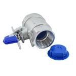 NPT Thread 2PC Stainless Steel Ball Valve with Butterfly Handle Model NO. Q11F