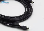 Mini Din 4Pin Male - Male Custom Cable Assemblies , Video Cable Harness Assembly