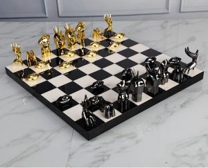 Quality Entertainment 2 SETS Titanium Decorative Chess Board wholesale