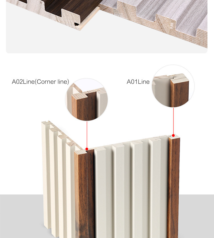 Environmental Protection Wall Panel Wood Grille Groove Solid Wood Wall Panel