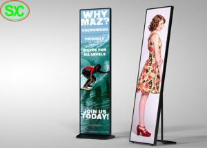 Quality High Brightness LED Full Color Poster Display P2.5 Indoor Floor Stand Advertising wholesale