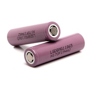 Quality 2900mAh LGDBMG11865 Battery , 18650 Rechargeable Li Ion 50g Weight wholesale