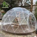 Small Outdoor Transparent Geodesic Dome Tent 6.5m Height For Festivals