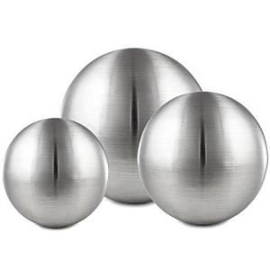 Quality AISI304 800MM Brushed Hollow Steel Sphere , Hollow Metal Balls Matt Finish For Furniture wholesale