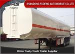 10000 Gallon Fuel Tanker Semi Trailer , 3 Cabins Gasoline Semi Truck