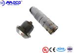 M14 9 Pin Waterproof Connector , Chrome Plated Brass Watertight Wire Connectors