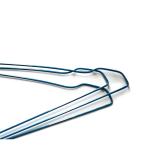 Supermarket Slim Q235 18" 2.5mm Steel Coat Hangers