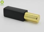 30g 1 OZ Empty Cosmetic Containers , Matte Black Glass Liquid Foundation Pump