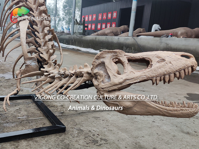 Highly Detailed Outdoor Decor Resin Dinosaur Skeleton Replica T-Rex Skeleton