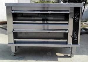 Quality Bread Cake Electric Bakery Deck Oven Stainless Steel Double Deck Eight Trays wholesale