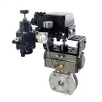 Dn15 - Dn600 Pneumatic Ball Valve Stainless Steel V Notch Ball Control Valve