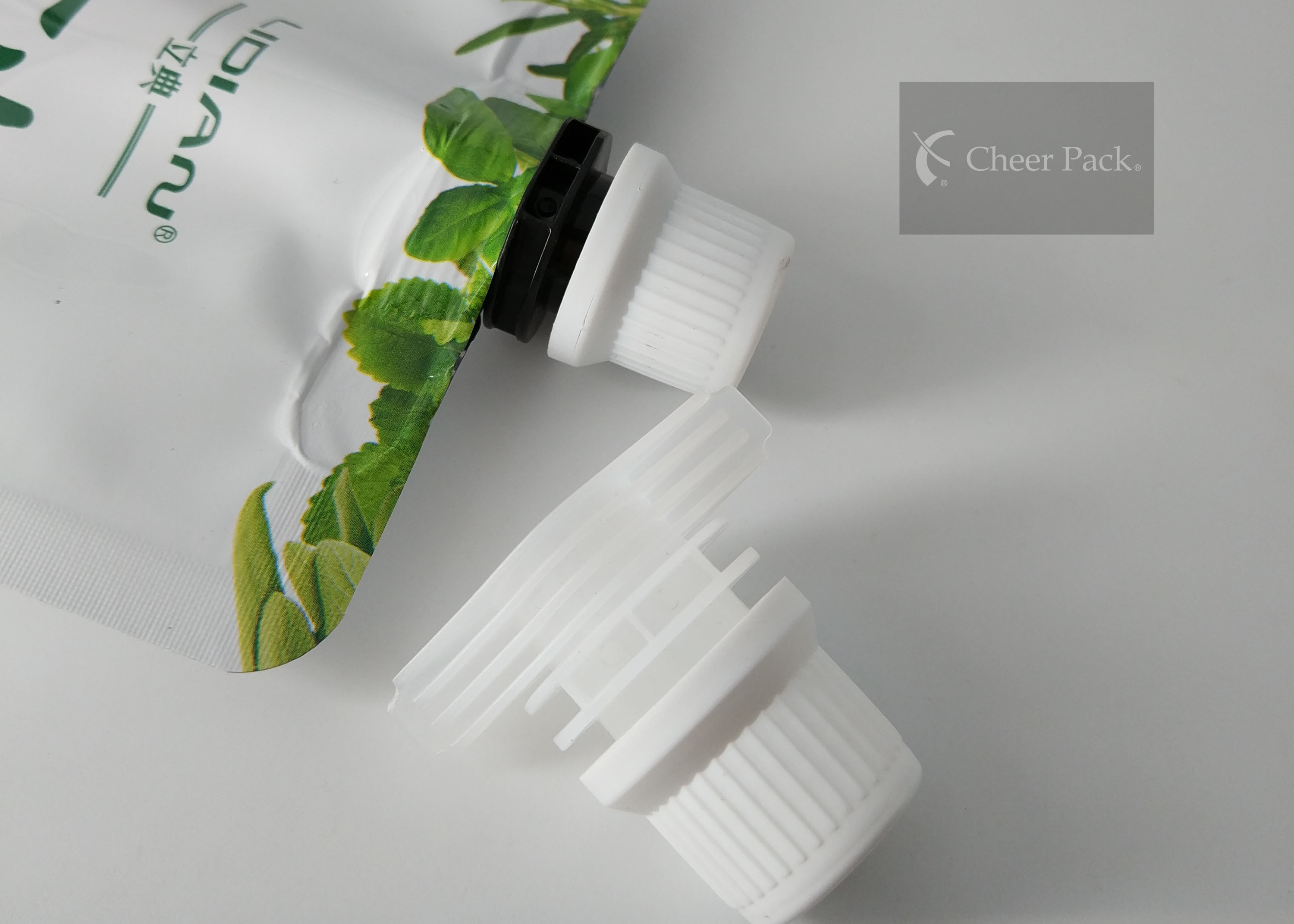 Hair Dye Bag Pour Spout Caps For Full Automatic Fillling Machine