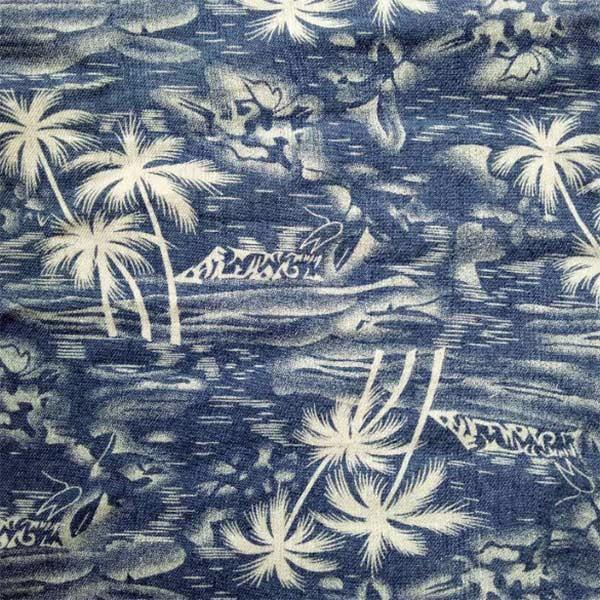Beach Pants Liberty Print Fabric 160gsm Washable Hawaiian Style Coconut Palm