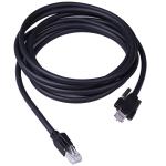 High Flexible Gigabit Ethernet Cable Black Color For Industrial Camera 5m