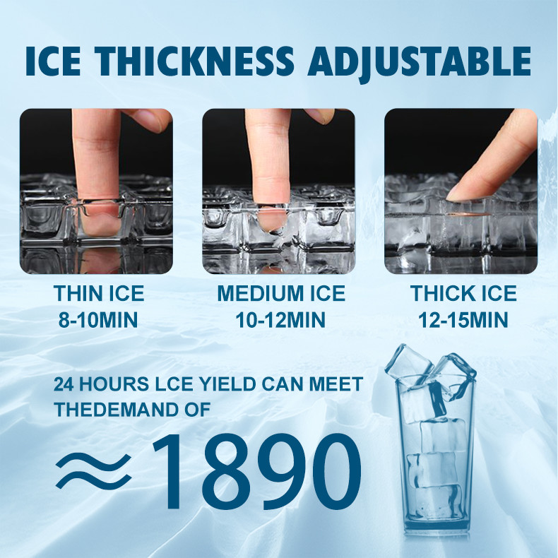 80kg Automatic Water Flowing Vertical Bolck Cube Ice Maker Making Machine