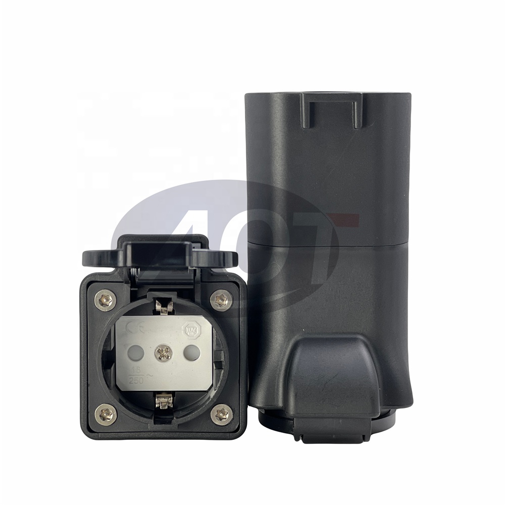 AOTAI EV Charger Connector Type 2 to Schuko Adapter for BYD Xiao Peng Car 220-240V 16A