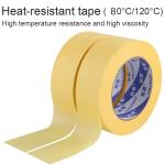 24mm Yellow Masking Tape For Car Heat Resistant And Customized Logo