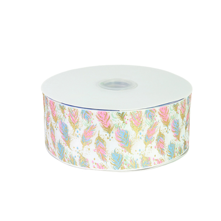 Wholesale Heart Print High Strength Polyester Ribbon 75mm Roll