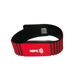 Quality Sports NFC Silicone Wristband NFC Armband For Mobile Phone Reading / Recording wholesale