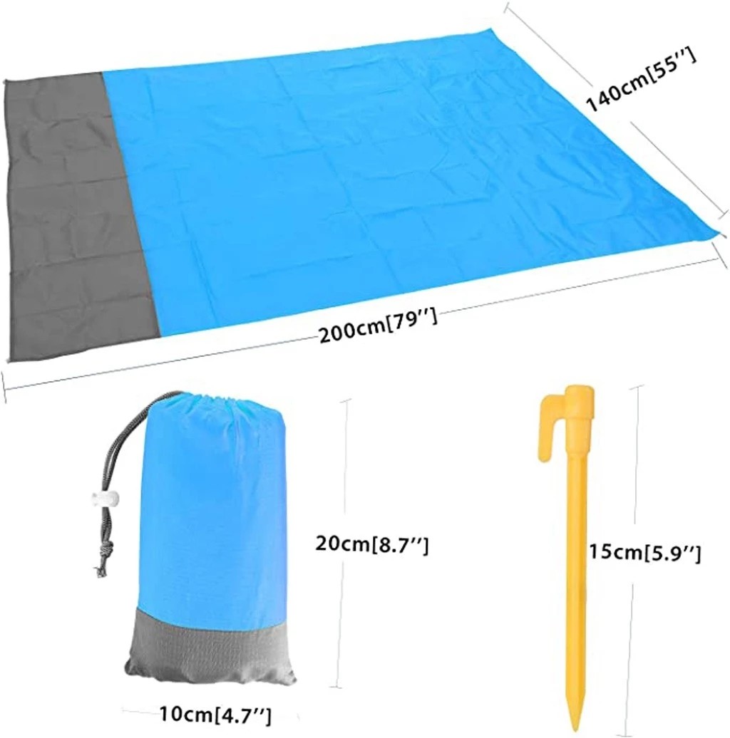 Wholesale Custom Lightweight Pocket Beach 2m Breathable Camping Sitting Mat