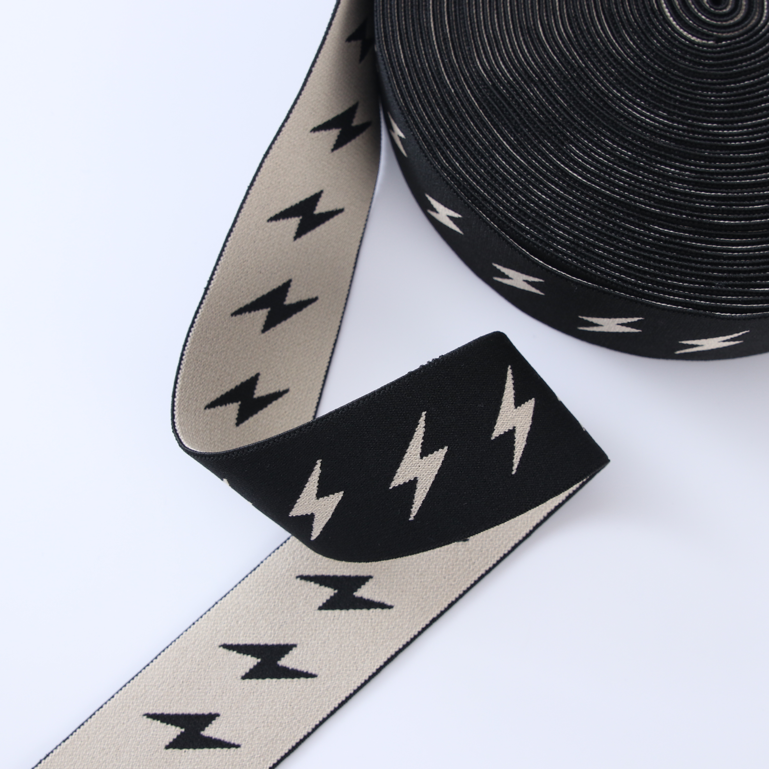 Custom Fashion Label Nylon/Polyester Woven Knitted Jacquard Ribbon Soft Elastic Band For Underwear Boxer Waist band Belt